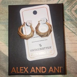 alex and ani gold earrings
